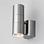 Litecraft Kenn Steel Up and Down Outdoor Wall Light with Photocell Sensor
