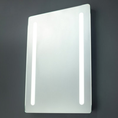 Litecraft Leith Chrome LED Bathroom Mirror Wall Light with Shaving Socket