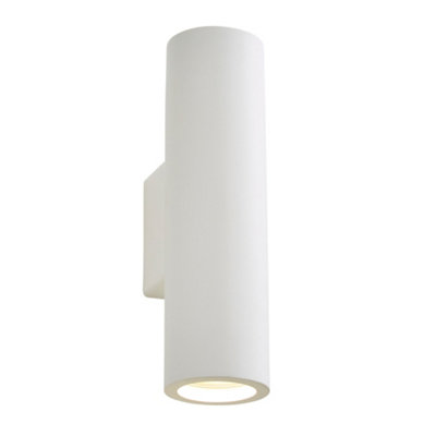 Litecraft Lomond White Paintable Up and Down Wall Light