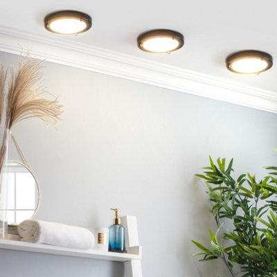 Flush bathroom hot sale ceiling lights