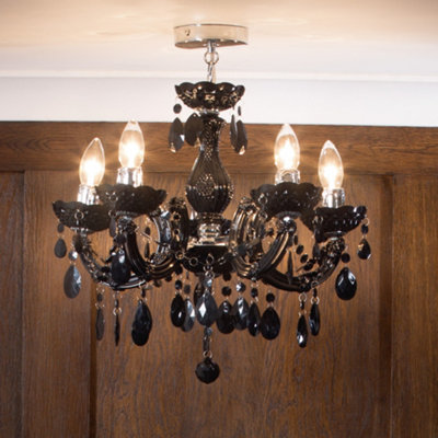 Black 5 on sale arm chandelier