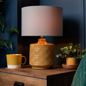 Litecraft Mustard Table Modern Table Lamp