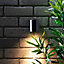 Litecraft Pack of 2 Wye Black Outdoor Wall Lights