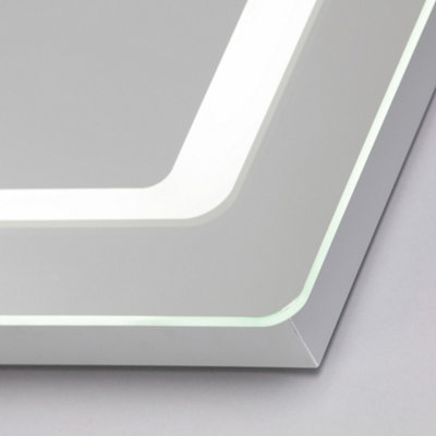 Litecraft Pendle Chrome LED Bathroom Mirror Touch Sensitive Wall Light