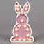 Litecraft Pink Bunny Glow Kids LED Table Lamp