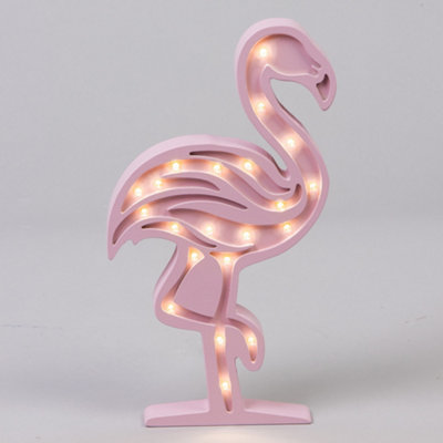 Litecraft Pink Flamingo Glow Kids LED Table Lamp