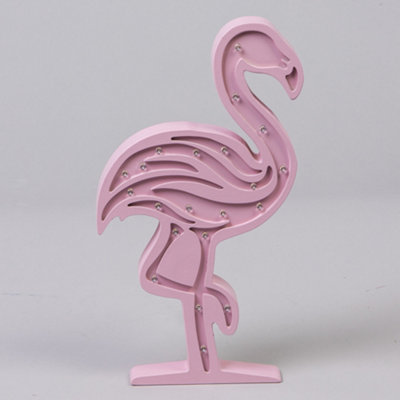Litecraft Pink Flamingo Glow Kids LED Table Lamp