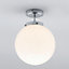 Litecraft Preston Chrome Globe Bathroom Ceiling Light