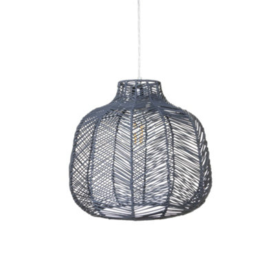 Wicker lamp shades deals b&q