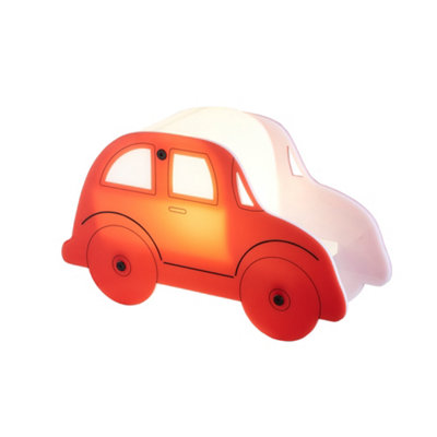 Litecraft Red Car Glow Kids Light LED Table Lamp