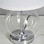 Litecraft Rhonda Chrome 1 Light Small Globe Table Lamp