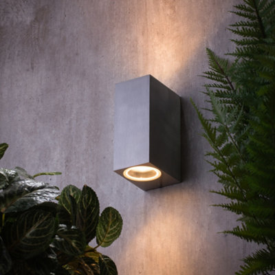 Litecraft Richmond Aluminium 2 Lamp Outdoor Wall Light