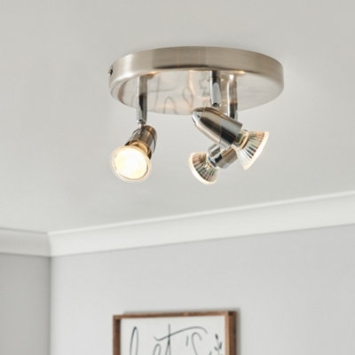 Litecraft Ronja Chrome Spotlight Plate with LED Bulbs