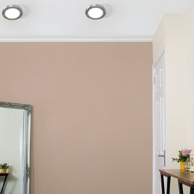 Litecraft Satin Nickel Magnetic Bezel For 6W Darly Bathroom Flush Ceiling Light