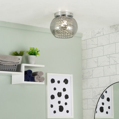 B&q flush deals bathroom ceiling lights