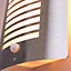 Litecraft Sigma Stainless Steel Outdoor Wall Light with PIR Sensor