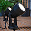 Litecraft Sitka Black 3W LED Outdoor 4 x Spike Light Kit
