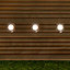 Litecraft Sitka Chrome 3W LED Outdoor 4 x Deck Light Kit
