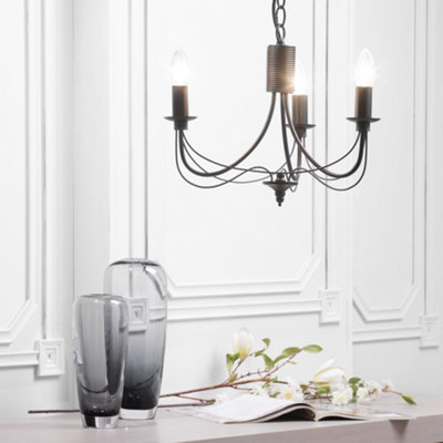 Litecraft Somerset Black Chandelier