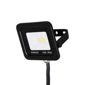 Litecraft Stanley Slimline Black 10 Watt LED IP65 Outdoor Wall Flood Light