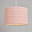 Litecraft Stripe Red Easy Fit Lamp Shade