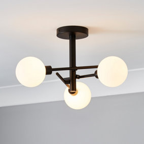 B&q black on sale pendant light