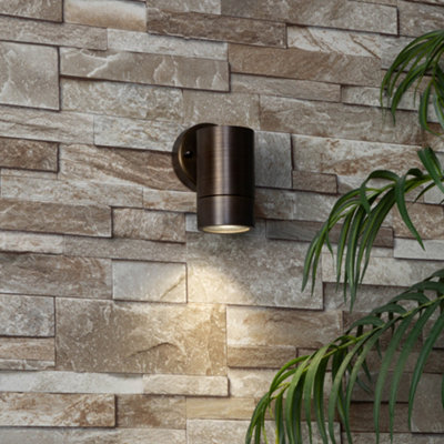 Litecraft Talon Bronze Up or Down Outdoor Wall Light