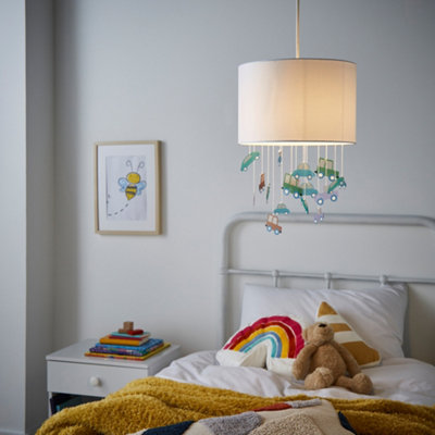 Grey store bedroom lampshade