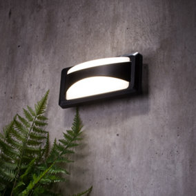Litecraft Truro Black Outdoor LED Wall Light