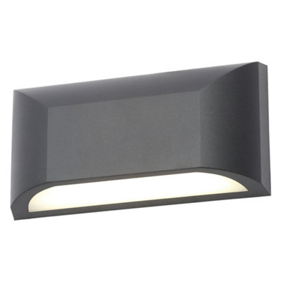 Black rectangular deals outdoor wall light