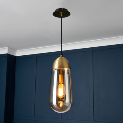 Litecraft Visconte Bacoli Champagne Ceiling Pendant