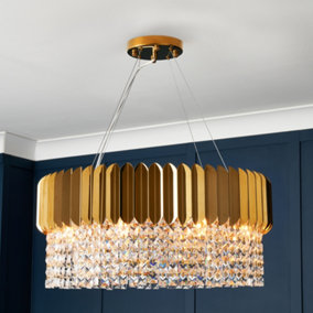 B&q glass on sale pendant light