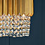Litecraft Visconte Pagani Bronze Oval Chandelier 8 Light Bar