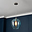Litecraft Visconte Sarno Blue Tint Ceiling Pendant