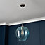 Litecraft Visconte Sarno Blue Tint Ceiling Pendant