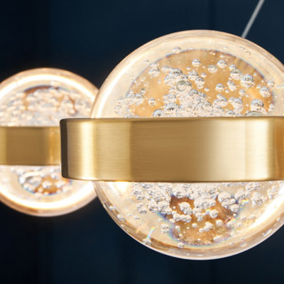 Litecraft Visconte Sarno Brass 8 Light Ring Ceiling Light
