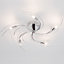 Litecraft Vortex Chrome 5 Lamp Semi-Flush Ceiling Light