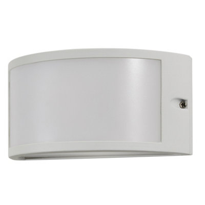 Litecraft Wynn White 1 Lamp Modern Outdoor LED Wall Light