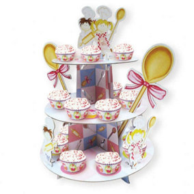 Little Cooks 3 Tier Cupcake Stand Multicoloured (One Size)