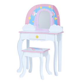 Little Dreamer Rainbow Medium Toy Vanity - L63 x W33 x H99 cm - Pink