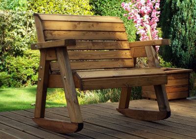 Wooden deals garden rocker