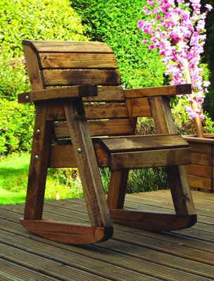 Wooden best sale garden rocker