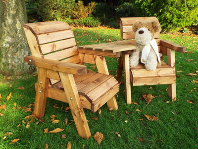 Little Fellas Twin Companion Set (Angled), Children's Furniture - W145 x D75 x H77 - Fully Assembled