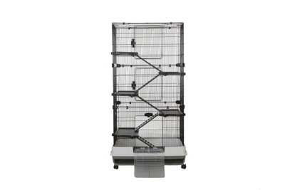 Little Friends Chatsworth 5-Levels 80cm Small Animal Rat Cage, Grey/White