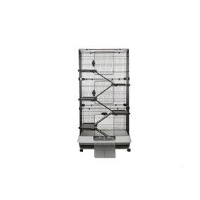 Little Friends Chatsworth 5-Levels 80cm Small Animal Rat Cage, Grey/White