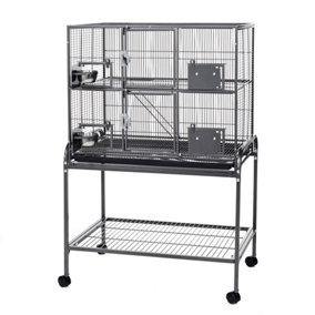 Little Friends Double Metal Rat Chinchilla Ferret Cage on Stand