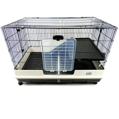 Little Friends Windsor 1-Level 100cm Small Animal Rat Cage, Grey/White