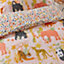 little furn. Endangered Kids Safari Animal 100% Cotton Duvet Cover Set