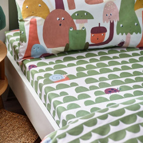 little furn. Funguys Geometric Fitted Bed Sheet