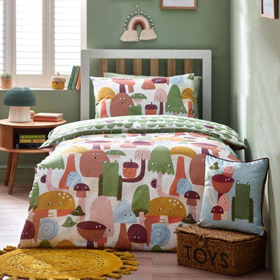 little furn. Funguys Mushroom Abstract Duvet Cover Set